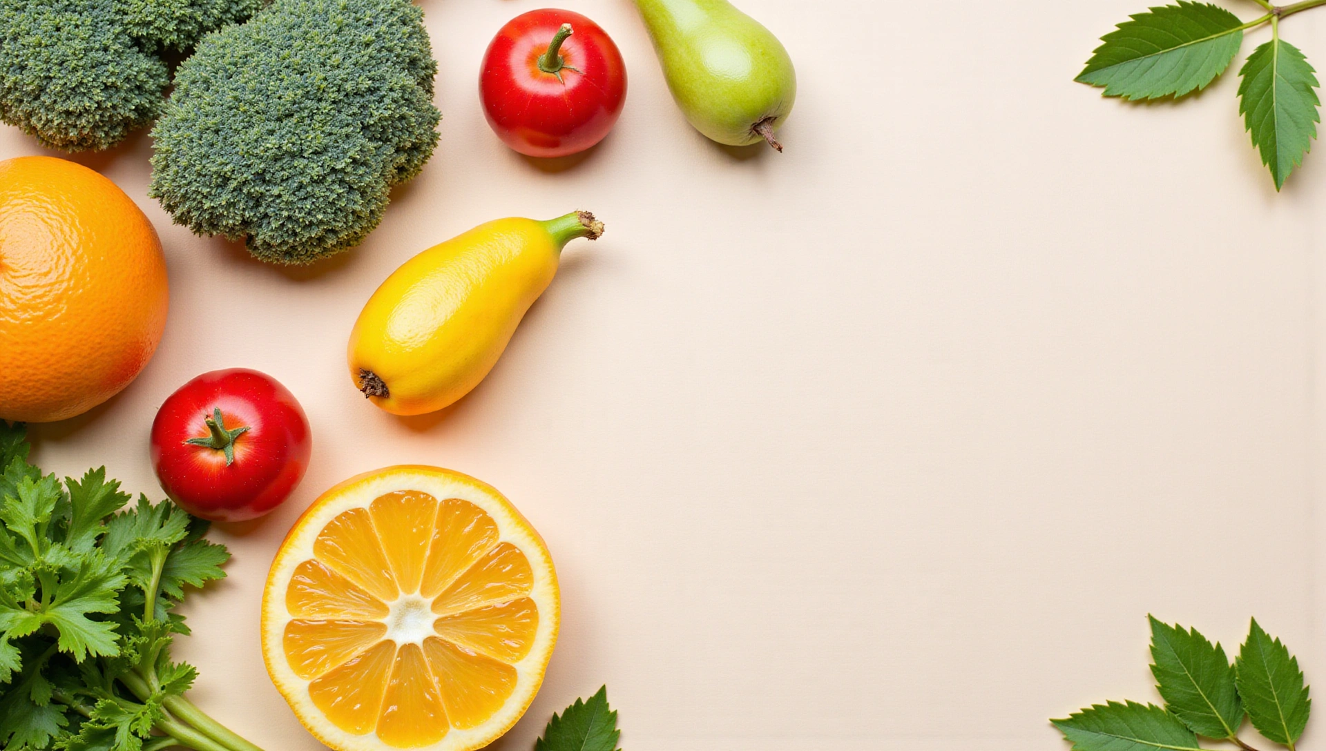 Sfondo di cibo sano e ingredienti freschi